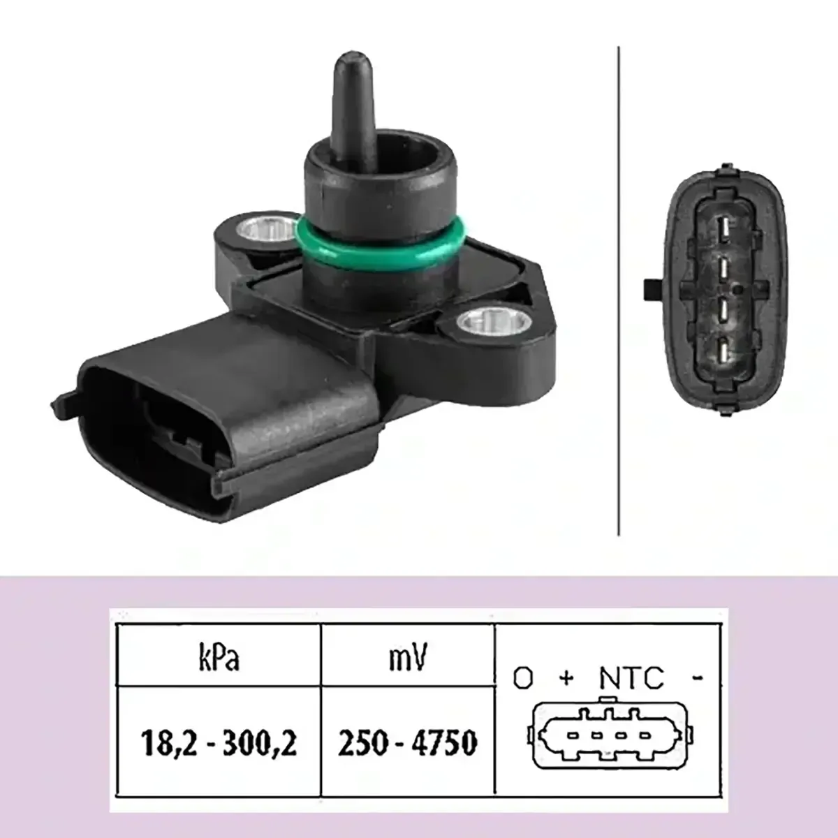 MAP Boost Sensor for Hyundai iLoad iMax Kia Sorento D4CB 39300-2G000