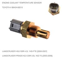 Coolant Temp Sensor for Toyota LANDCRUISER PRADO KZJ120R 3.0L 1KZ-TE 2003-06