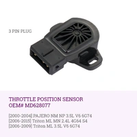 Throttle Position Sensor for Mitsubishi TRITON ML MN 4G64 6G74 2.4 3.5 2006-15 3 PIN PLUG