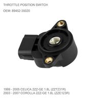 THROTTLE POSITION SWITCH FOR TOYOTA CELICA &amp; COROLLA 1.8L 99-07 2ZZGE Engine